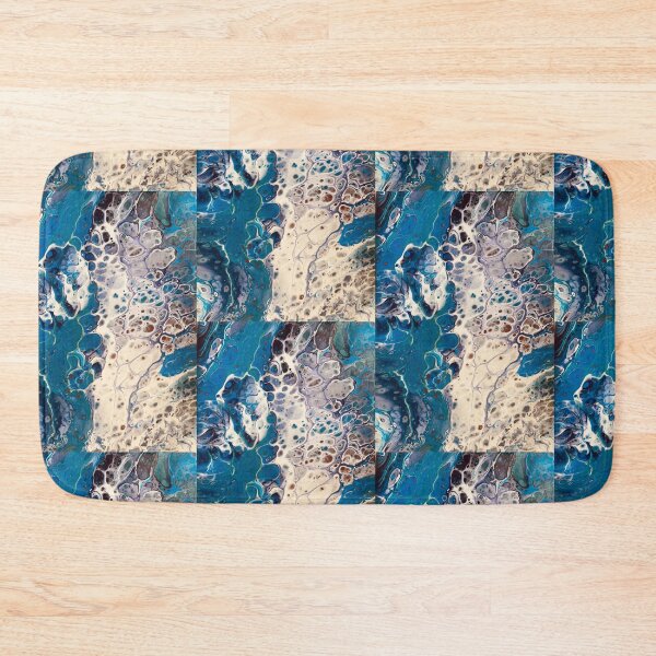 Item preview, Blue sea fluid acrylic pour designed and sold by baksuart.