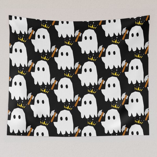Item preview, Halloween costume party ghost king with knight ax designed and sold by the Zarock Shop.