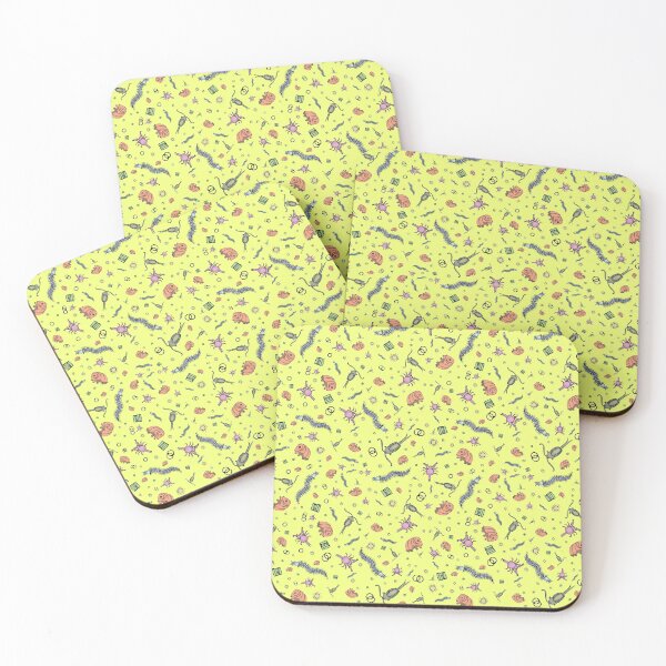 Item preview, Microscopic Animals in Yellow designed and sold by Nemki.