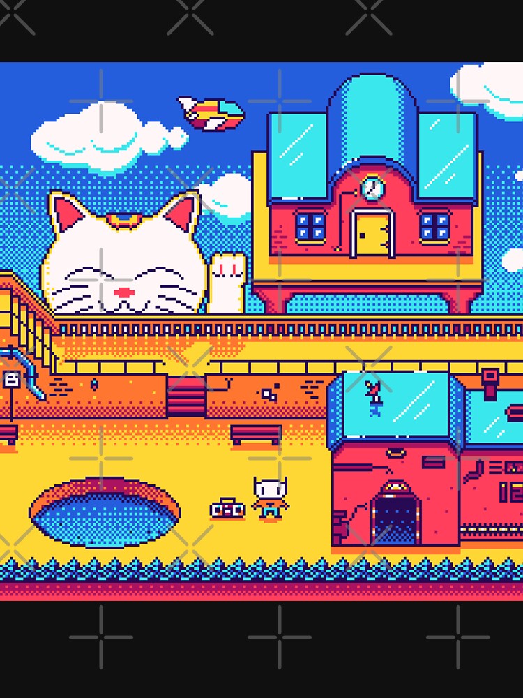 Thumbnail 7 of 7, Classic T-Shirt, Up In The Sky pixelart designed and sold by djspacegr.