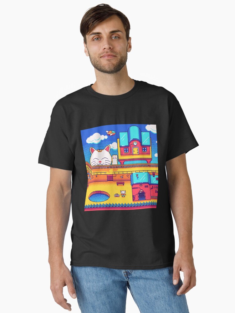 Thumbnail 2 of 7, Classic T-Shirt, Up In The Sky pixelart designed and sold by djspacegr.