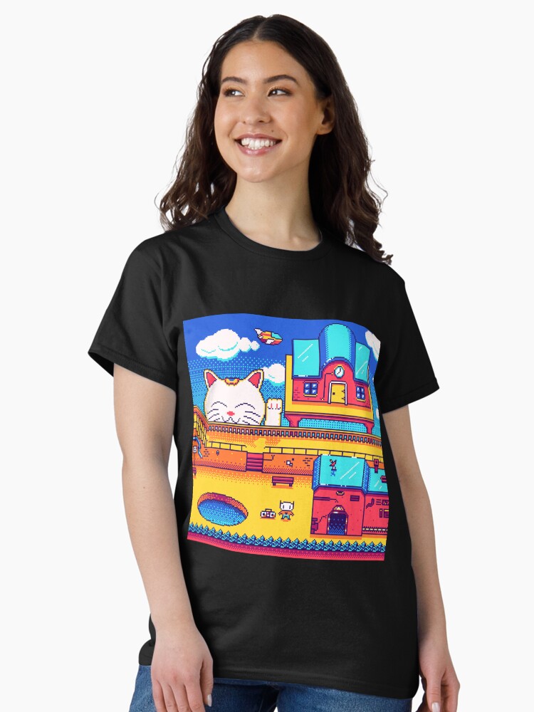 Thumbnail 1 of 7, Classic T-Shirt, Up In The Sky pixelart designed and sold by djspacegr.
