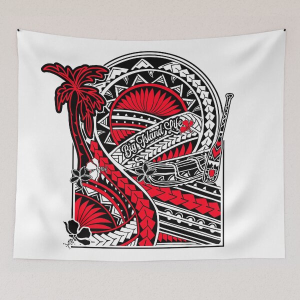 Item preview, Vintage Big Island Hawaiian Touch Of Red Tattoo  designed and sold by sunnthreads.