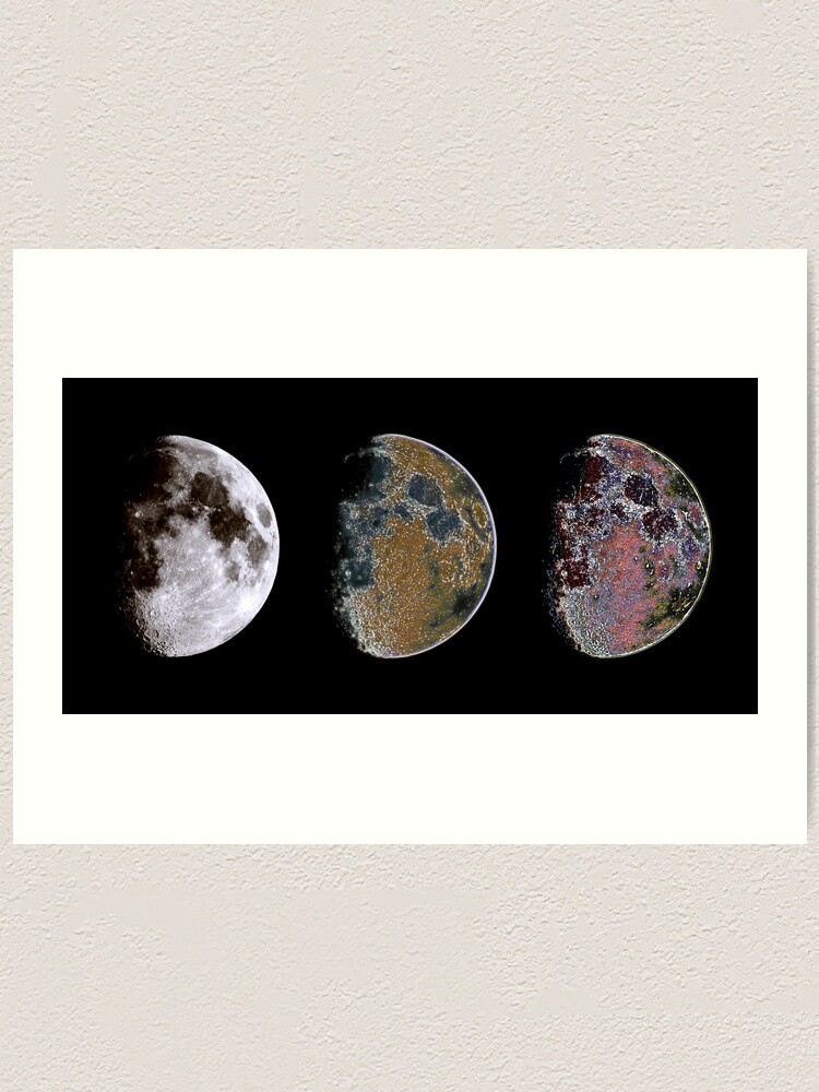 Alternate view of 3 Phases of The Moon Art Print