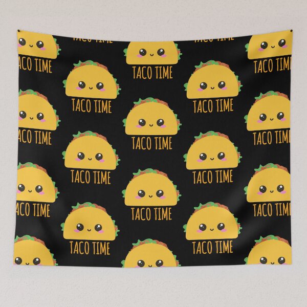 Item preview, Taco Time Cute Taco Art Taco Tuesday Kawaii Art designed and sold by narekmug.