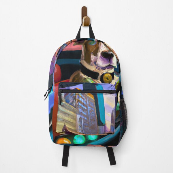 Item preview, Dog driving a car in a futuristic city designed and sold by Zestpond.
