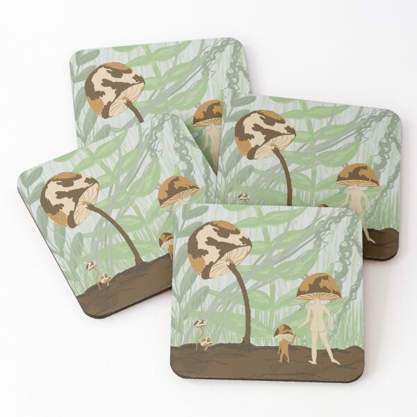 Item preview, Surrealism mushroom people  designed and sold by Janineleww.