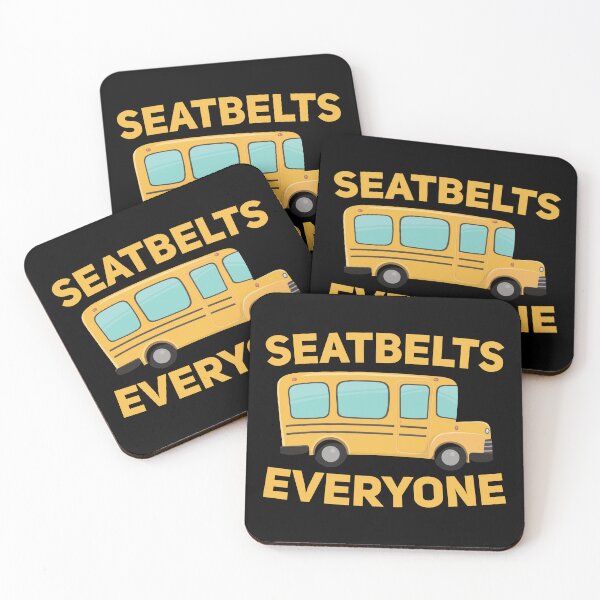 Item preview, Seatbelts Everyone Vintage Retro designed and sold by BLACK2SHOP.