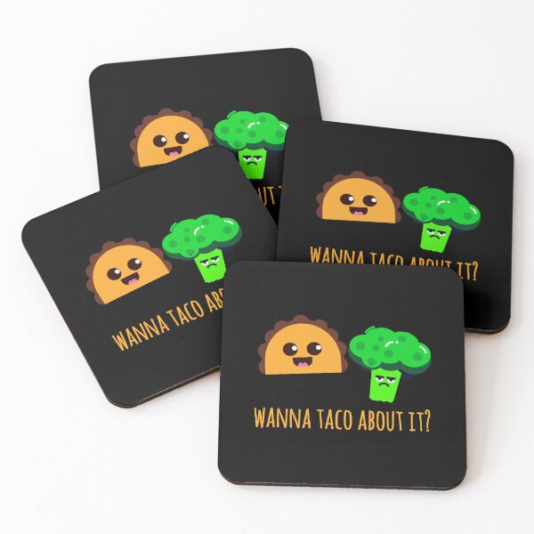 Item preview, Wanna Taco About It? Cute Taco Angry Broccoli Art designed and sold by narekmug.