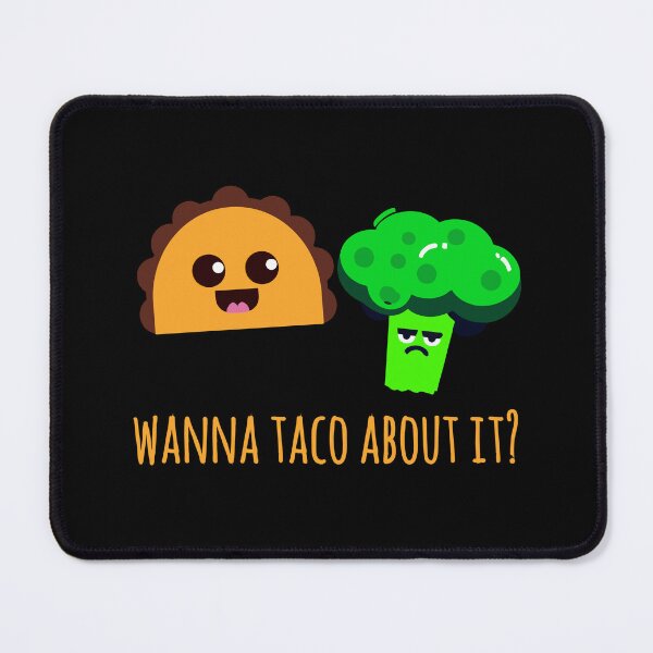 Item preview, Wanna Taco About It? Cute Taco Angry Broccoli Art designed and sold by narekmug.