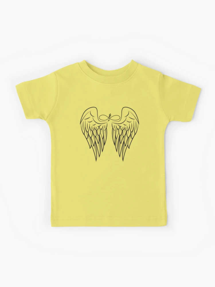 Gold Angel Wings Kids T-Shirt for Sale by Wannabe Art