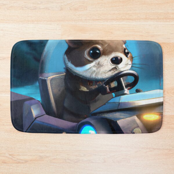 Item preview, Otter driving a futuristic car designed and sold by Zestpond.