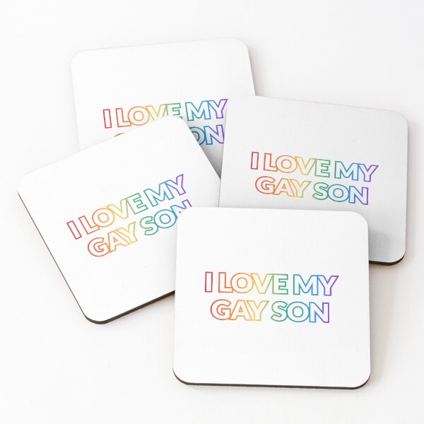 Item preview, I love my gay son - Pride rainbow colors designed and sold by Inspirationmotivation.