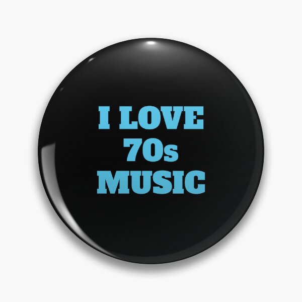 Item preview, I love 70s music purple retro nostalgia blue text designed and sold by Inspirationmotivation.
