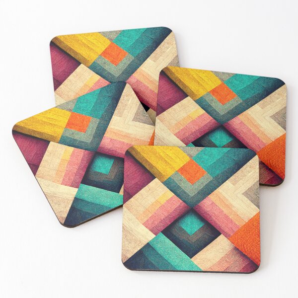 Item preview, AI Vivid Colors Diagonal Geometric Pattern designed and sold by NVDesigns.