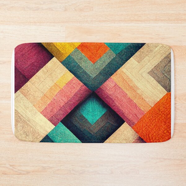 Item preview, AI Vivid Colors Diagonal Geometric Pattern designed and sold by NVDesigns.