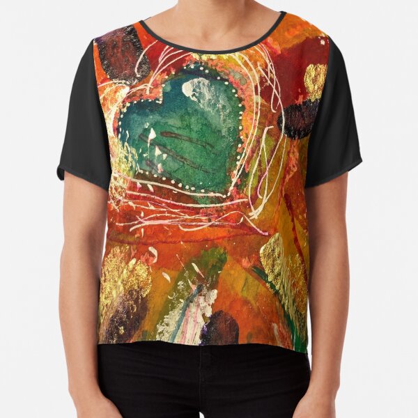 Anahata, blessed heart chakra, i love you! Chiffon Top