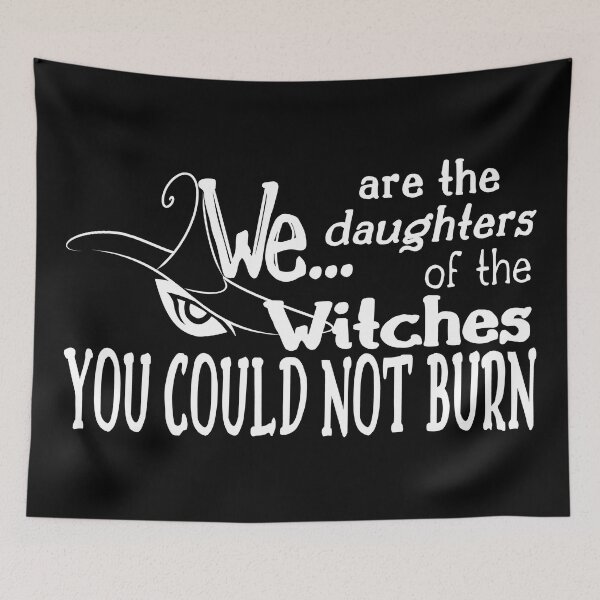Item preview, halloween daughters witches could not burn white  designed and sold by Gossip Rag.