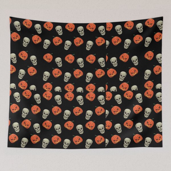 Item preview,  halloween patterns scary face Motivation Scriptures designed and sold by DesignisMine.