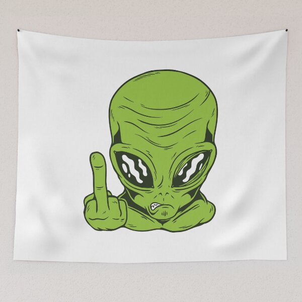 Item preview, Alien Flipping Off designed and sold by bennetthuskers.