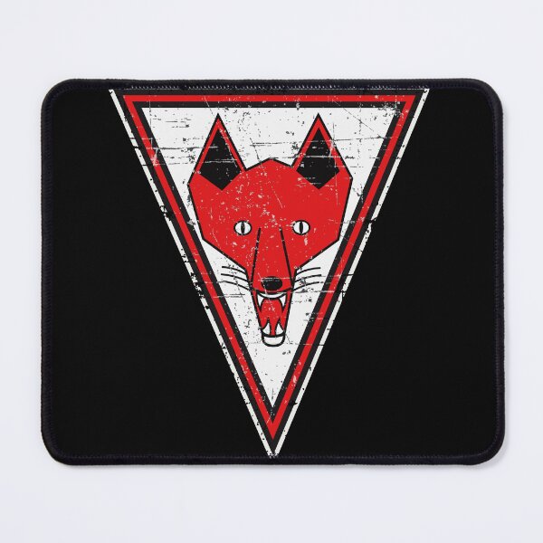 Item preview, Kriegsmarine U-boat U-255 - Grinning Fox - white border - Grunge Style designed and sold by pzd501.