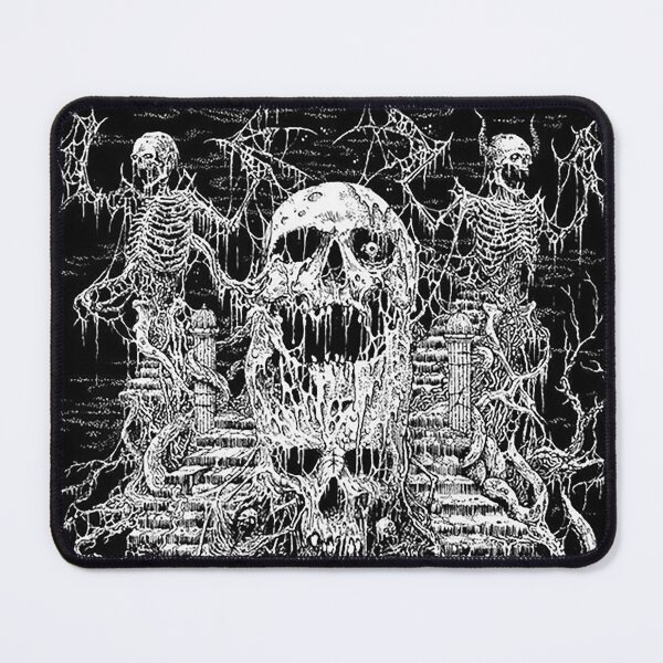Item preview, Death Skeleton Skull Angel Demon Staircase black white designed and sold by DRK7DSGN.