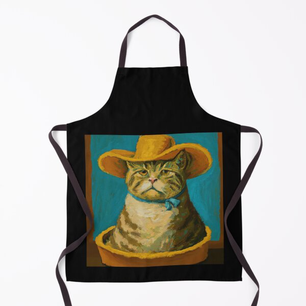 Artikelvorschau, Ölgemälde einer alten Katze mit Cowboyhut 3 entworfen und verkauft von DonutShirts.