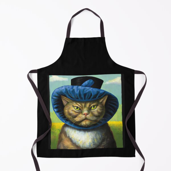 Artikelvorschau, Ölgemälde einer alten Katze in einem alten Hut entworfen und verkauft von DonutShirts.