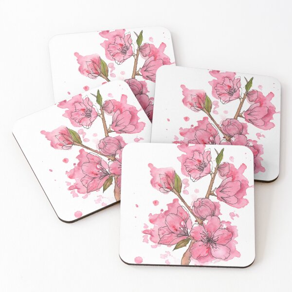 Item preview, Cherry Blossoms, Watercolor and Ink designed and sold by InBloomInk.