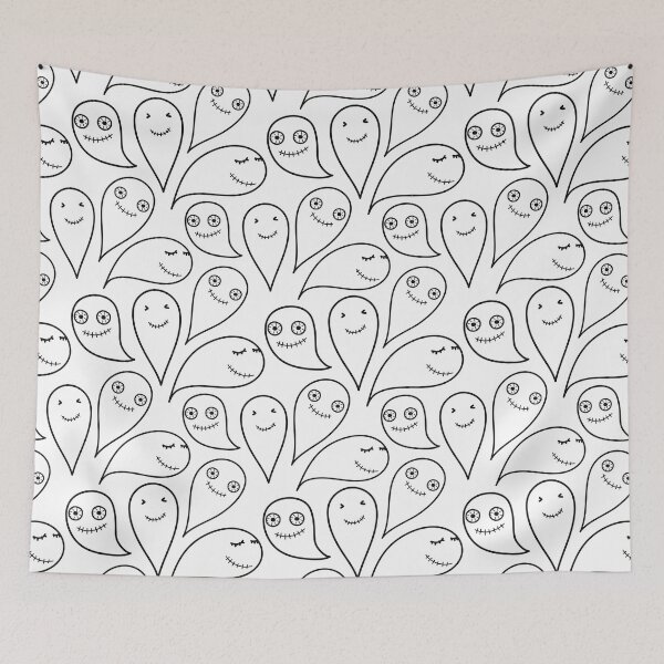 Item preview, ghost halloween patterns funny designed and sold by DesignisMine.