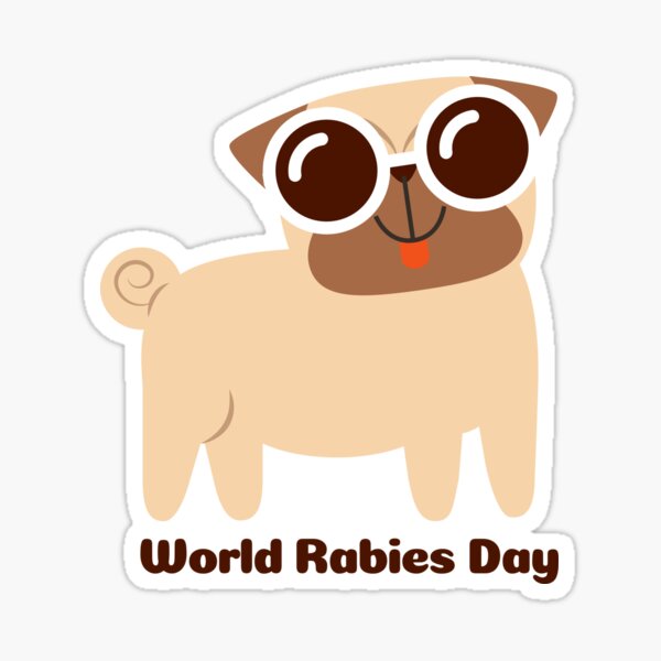 Rabies Sticker For Sale By Byrne Ma Redbubble 5431