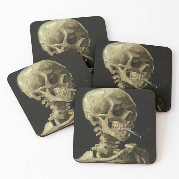 Item preview, Van Gogh | Head of a Skeleton with a Burning Cigarette designed and sold by BossyCatHome.