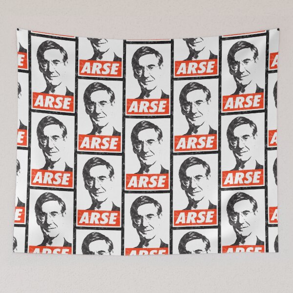 Item preview, Rees-Mogg Arse (White Worn Look) designed and sold by politicalamity.