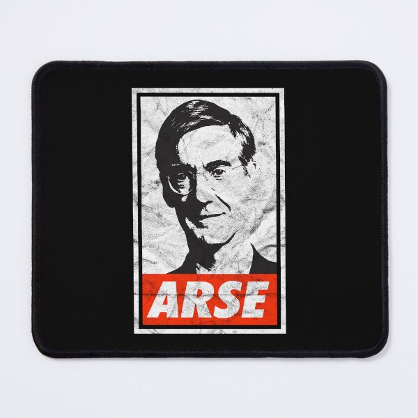 Item preview, Rees-Mogg Arse (Black Worn Look) designed and sold by politicalamity.