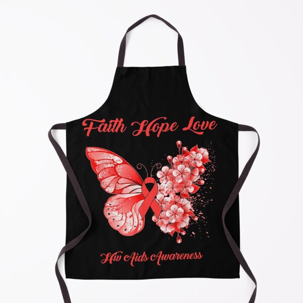 Item preview, Faith Hope Love Hiv Aids Awareness Butterfly Ribbon Gifts designed and sold by Adropine.