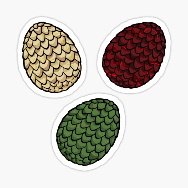 Game of Thrones dragon eggs Sticker