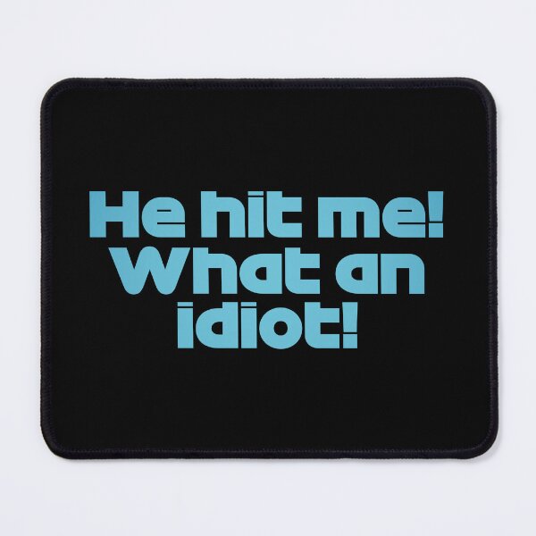 Item preview, ALO. He Hit Me! What an Idiot! - Best Team Radio Belgium GP 2022 (Original - Black BG) designed and sold by FilipeFerreira.