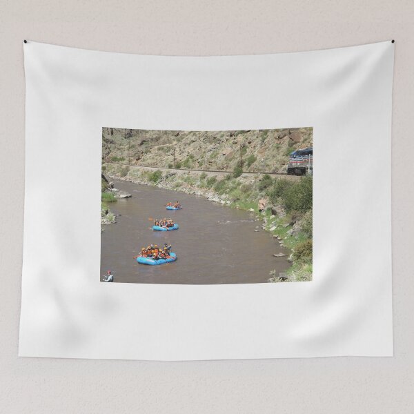 Item preview, Kayakers, Train, Arkansas River, Colorado designed and sold by lenspiro.