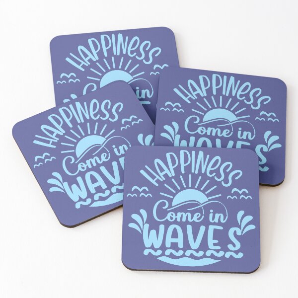 Item preview, Happiness Comes in Waves designed and sold by greenoriginals.