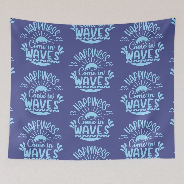Item preview, Happiness Comes in Waves designed and sold by greenoriginals.