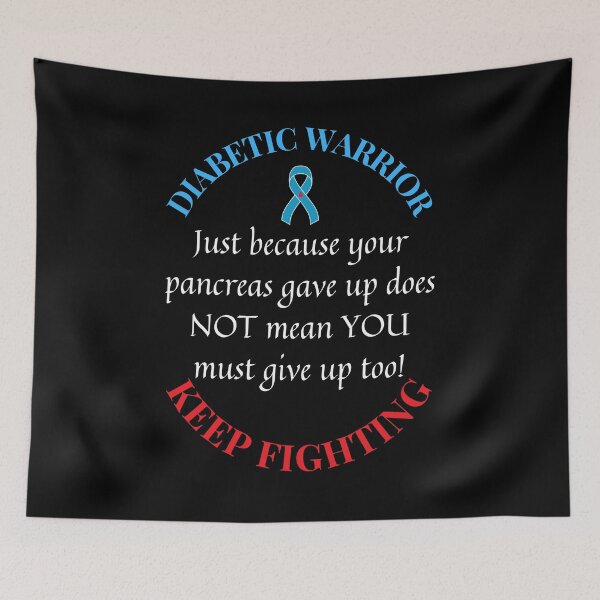 Item preview, Diabetic Warrior Keep Fighting Diabetes Type 1 Type 2 designed and sold by OutdoorsZee1.