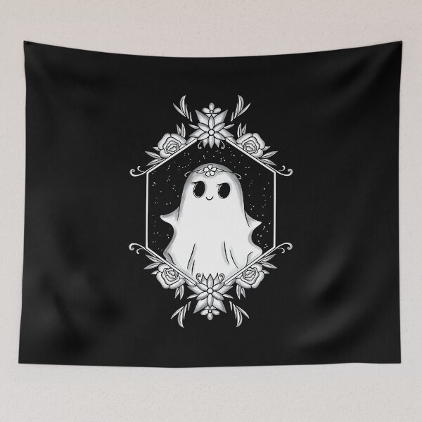 Item preview, Ghost with floral decoration designed and sold by Cyrenaica 1949.