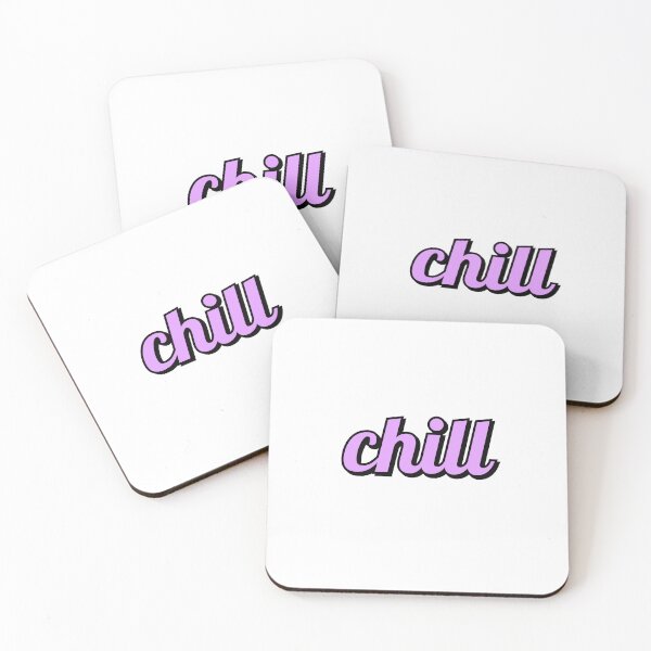 Item preview, Chill - pastel pink text designed and sold by Inspirationmotivation.