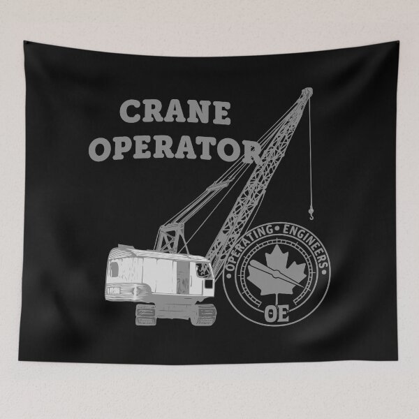Item preview, Crane Operator Crawler Crane (Front/Back-BL-1G) designed and sold by OESwag.