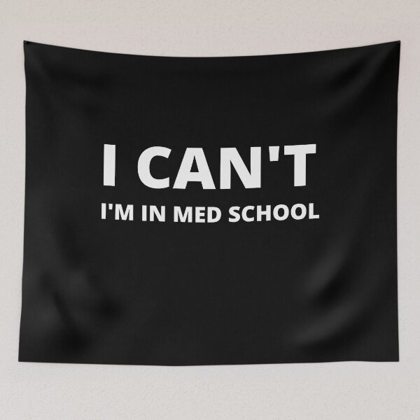 Item preview, I Can´t i m in med school mask designed and sold by seriesxanime.