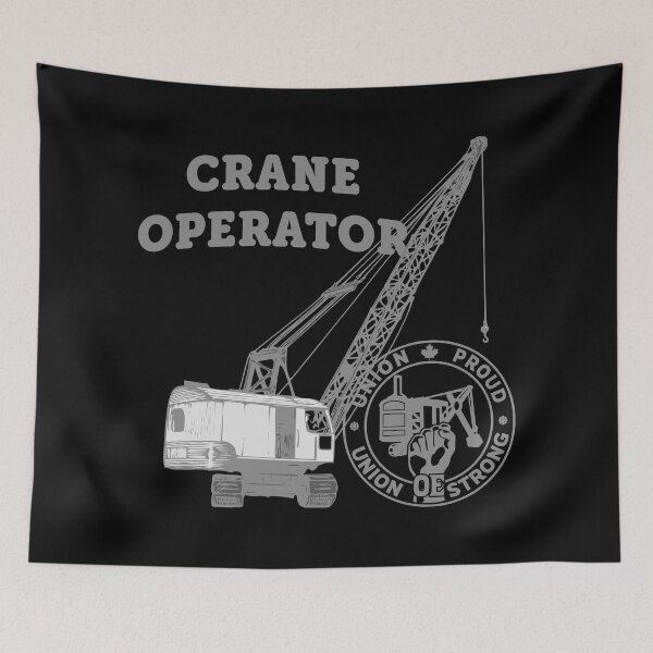 Item preview, Crane Operator Crawler Crane (Front/Back-BL-1J) designed and sold by OESwag.