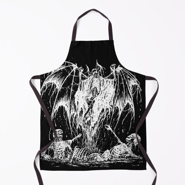 Item preview, Death Skeleton Flying Demon Angel Laughing black white designed and sold by DRK7DSGN.