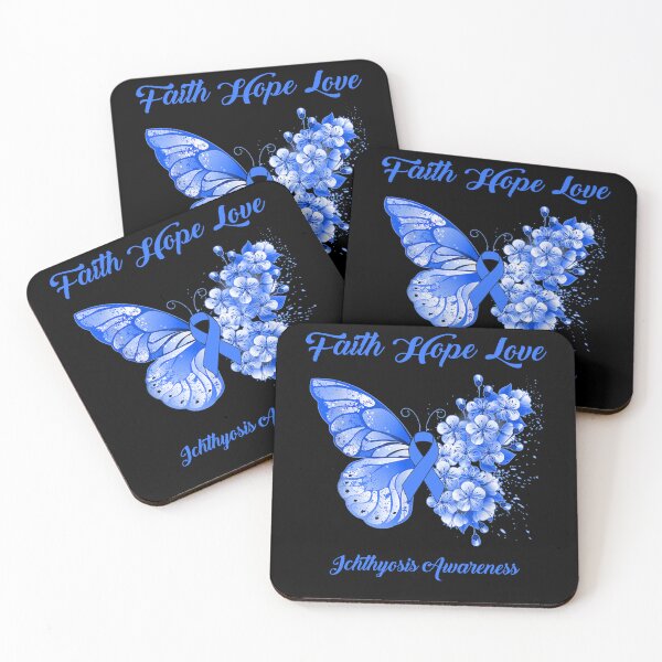 Item preview, Faith Hope Love Ichthyosis Awareness Butterfly Ribbon Gifts designed and sold by Adropine.