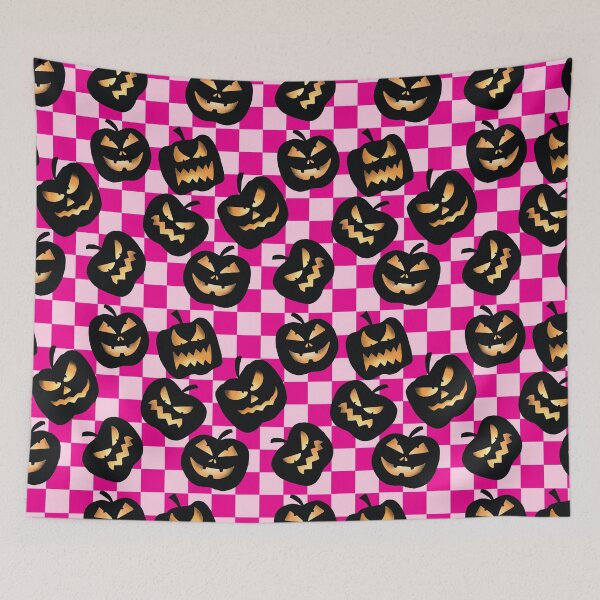 Item preview, Y2K Checkerboard Halloween Pumpkins  designed and sold by KathrinLegg.