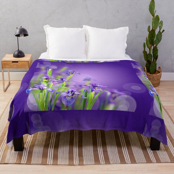 Item preview, Purple Iris Flowers Illustration designed and sold by silviaol.